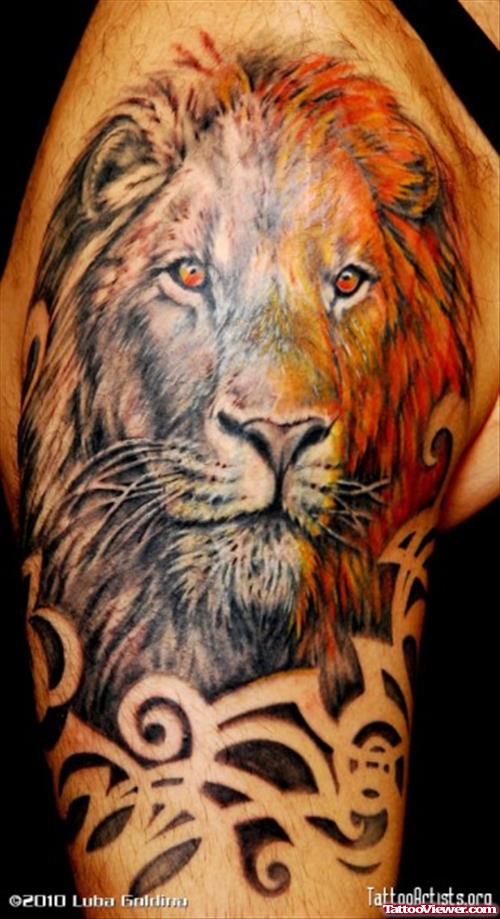Majestic African Lion Tattoo On Arm