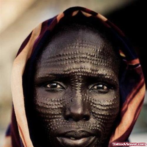 Best African Face Tattoo