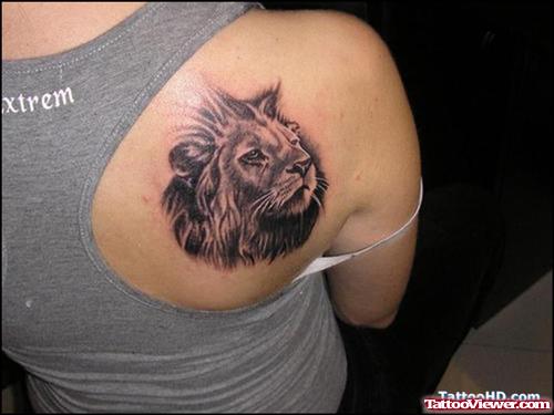 Miami Ink African Lion Tattoo On Back Shoulder