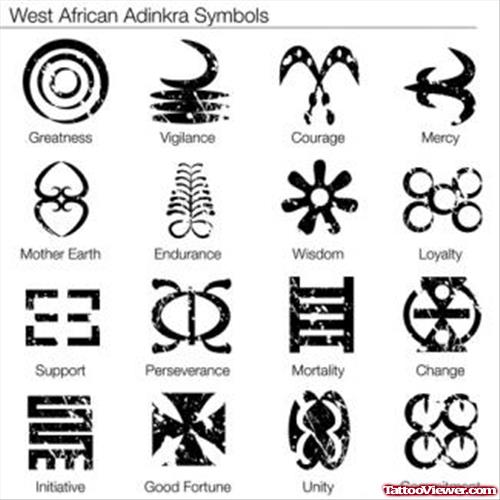 African American Symbols Tattoos Designs