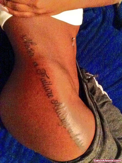 Never A Failure Always a Lesson African Tattoo