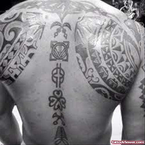 Big African Tattoo For Man