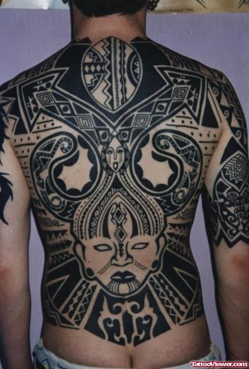 Back Body African Tattoo