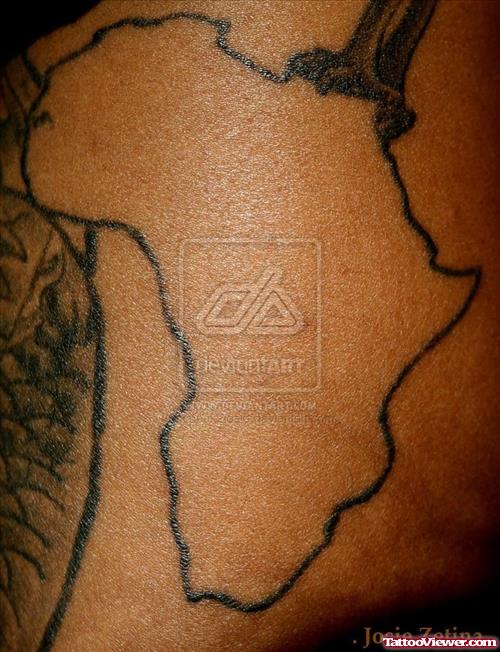 Outline African Tattoo