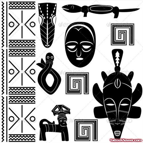 African Ornaments Tattoo