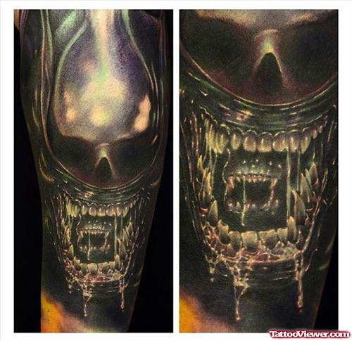 Dark Ink Alien Tattoo