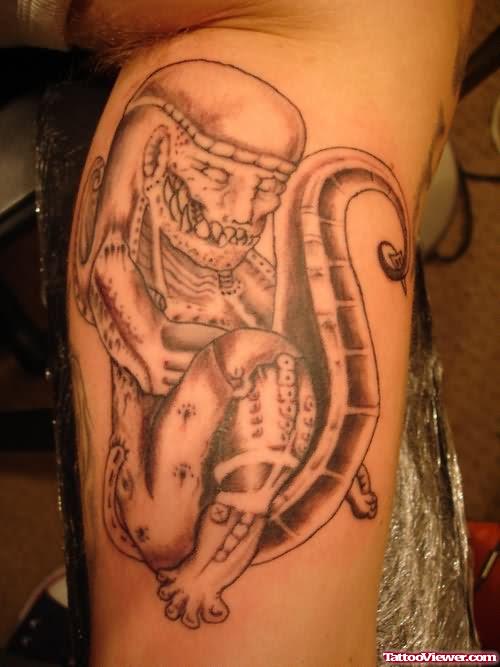 Funny Alien Tattoo