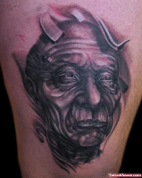 Old Age Alien Tattoo
