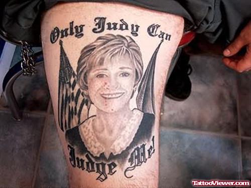 Only Judge Tattoo