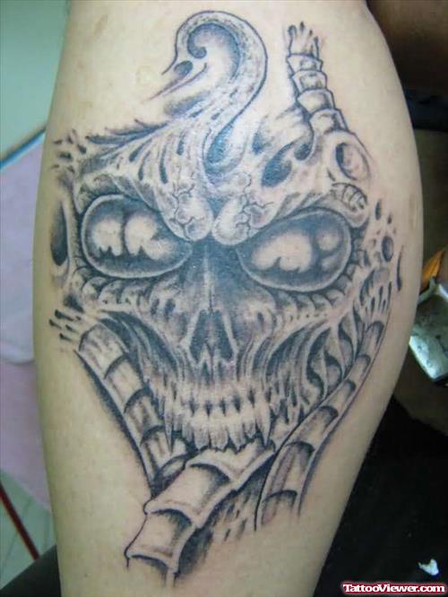 Scary Tattoo On Arm