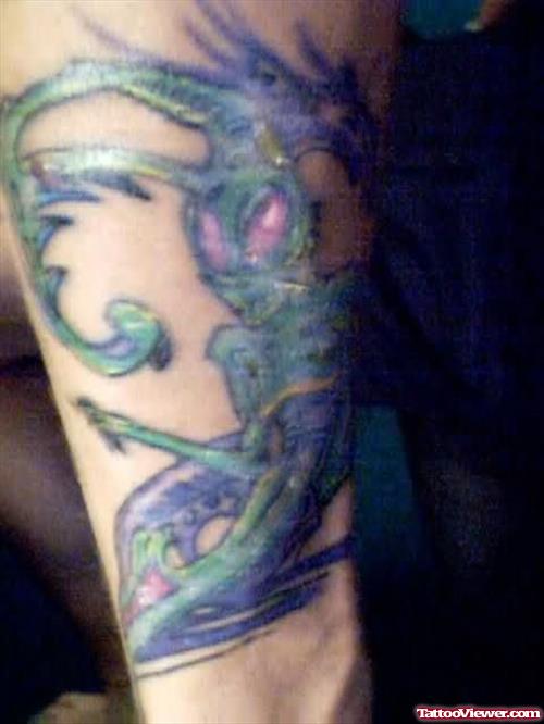 Dragon Alien Tattoo