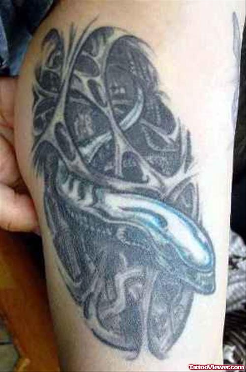 Alien Snake Tattoo