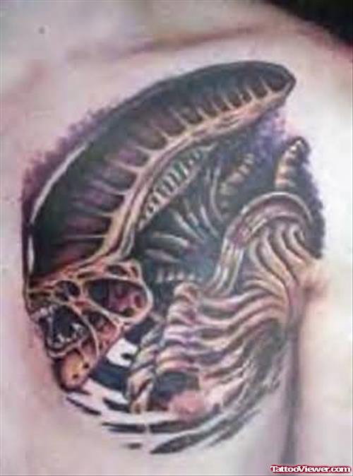 Alarming Alien Tattoo