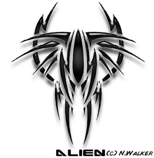 Tattoo Design Of ALien