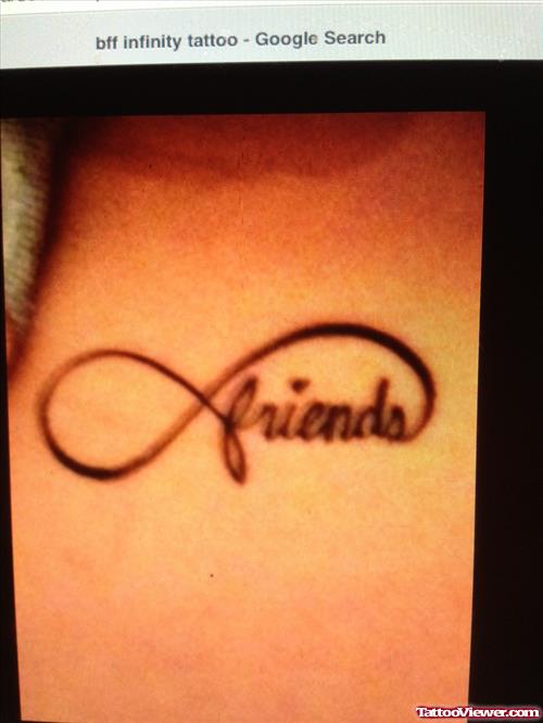 Infinity Symbol And Friends Ambigram Tattoo