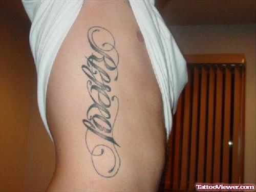 Respect And Loyalty Ambigram Tattoo