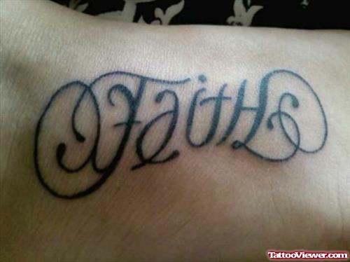 Hope Faith Ambigram Tattoo
