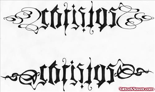 Ambigram Tattoo Designs