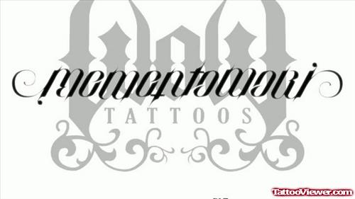 Latin Ambigram Tattoo Design