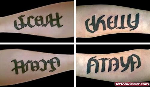 Special Ambigram Tattoo Designs
