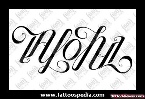 Fine Ambigram Tattoo Design
