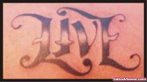 Live Ambigram Tattoo