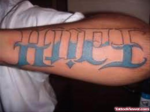 Ambigram Hipe Tattoo