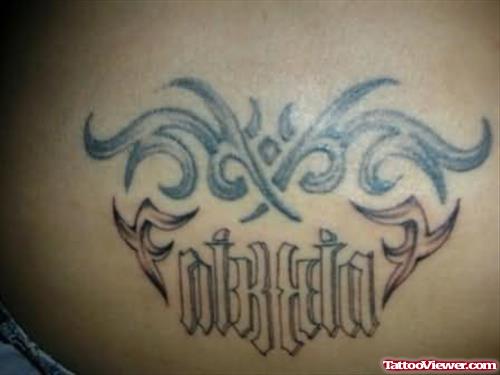 Classy Ambigram Tattoo
