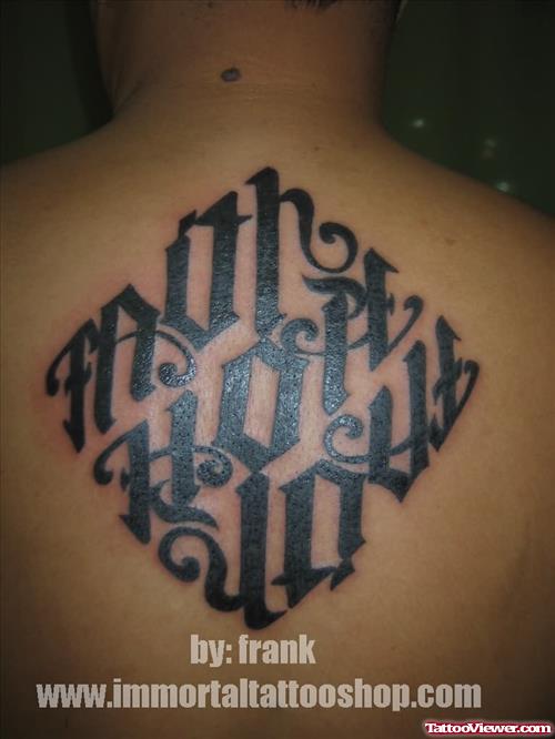 Beautyful Tattoo On Back