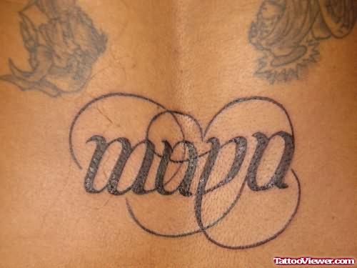 Ambigram Tattoo On Body