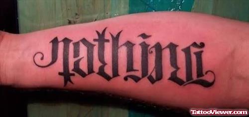 Trendy Ambigram Tattoo