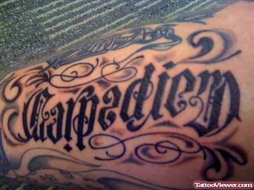 Stylish Ambigram Tattoo For Men