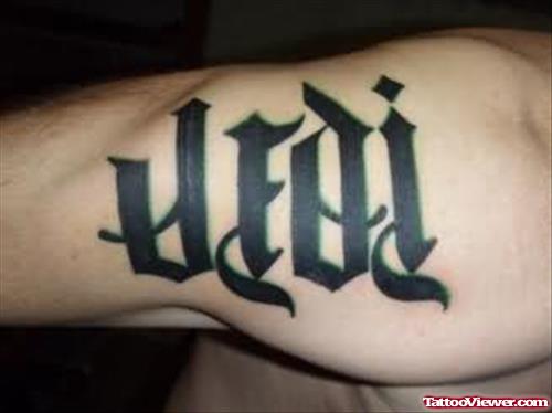 Jedi Ambigram Tattoo