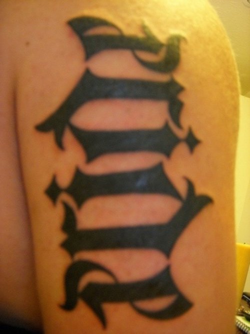 Pride Ambigram Tattoo On Half Sleeve