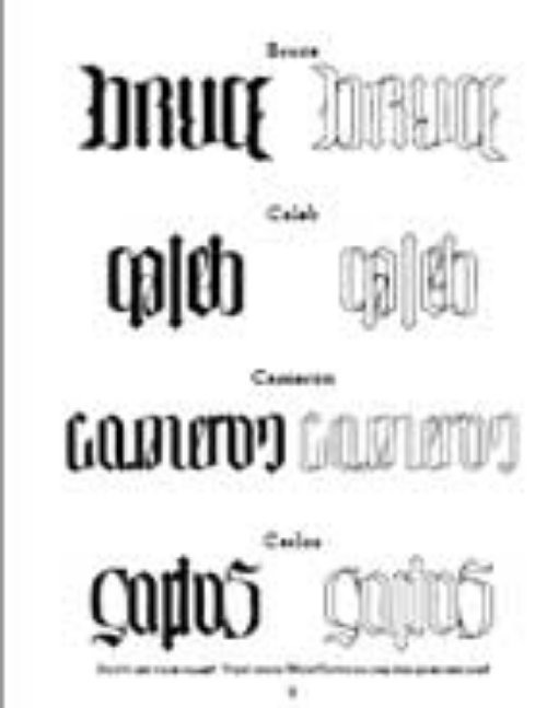 Stylish Ambigram Words Tattoos Designs