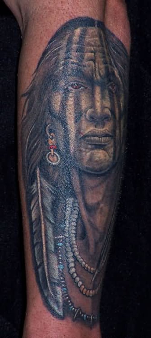Native American Arm Tattoo