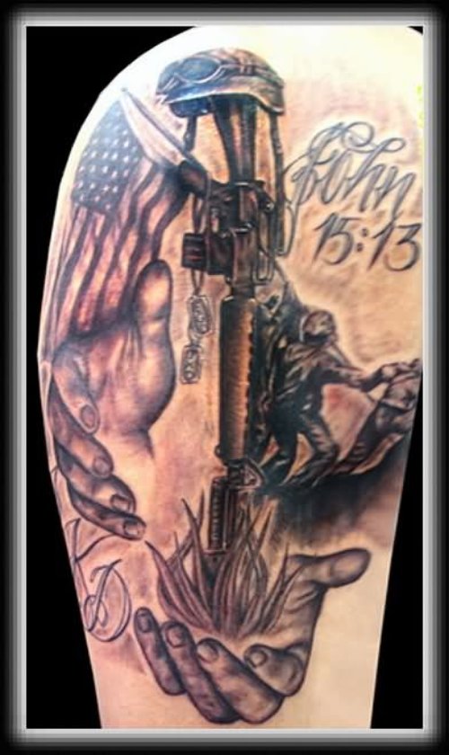 Us Army Tattoo On Shoulder