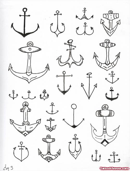 Awesome Anchor Tattoos Designs