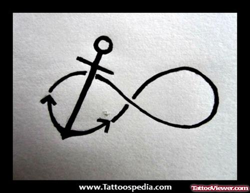 Infinity Anchor Tattoos Design