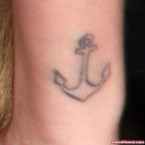 Outline Anchor Tattoo