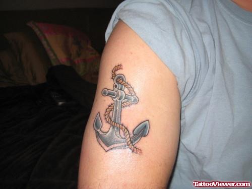 Anchor Bicep Tattoo