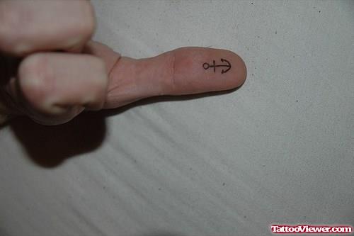 Anchor Tattoo On Thumb