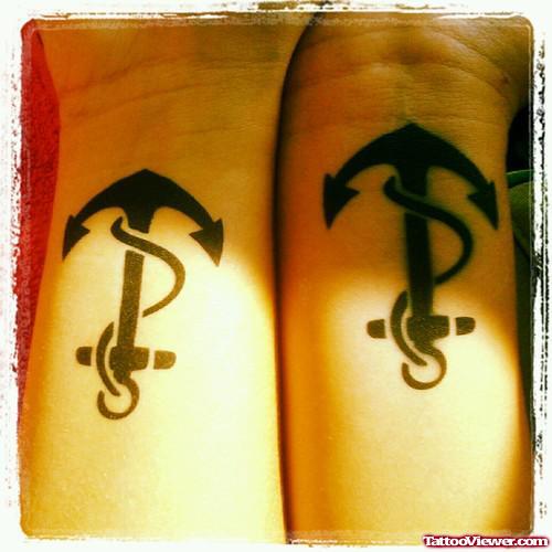 Beautiful Anchor Tattoos On Wrists