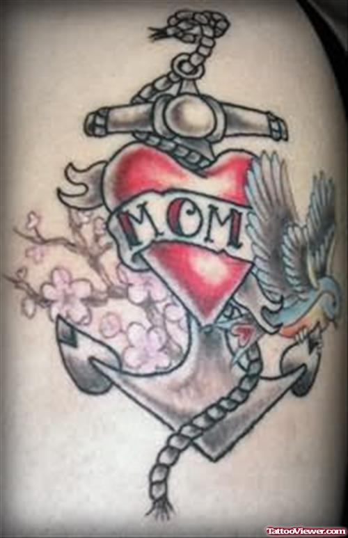 Anchor Tattoo Of Mom