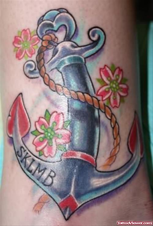 Anchor Trendy Tattoos
