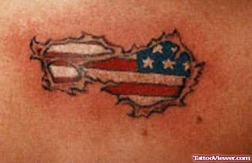 Anchor Tattoo Design Of Flag