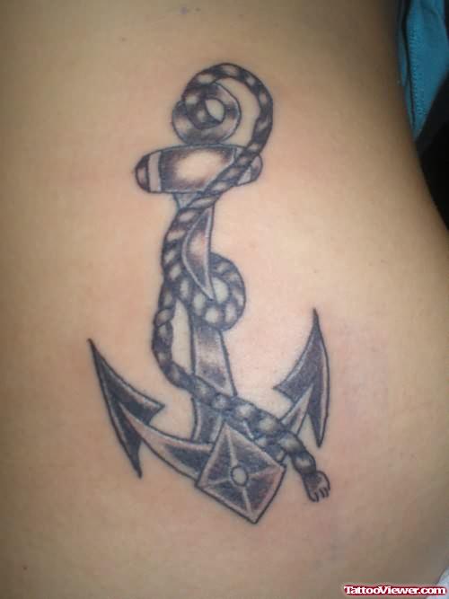 Anchor Rope Tattoo for Girls