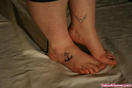 Anchor Couple Tattoo