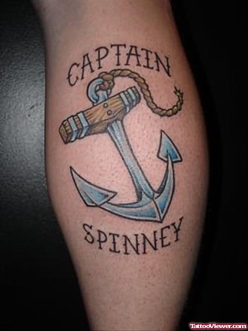 Captain Anchor Tattoo