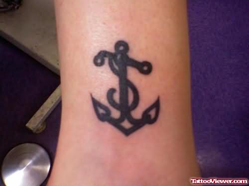 Anchor Tattoo Design For Wrist